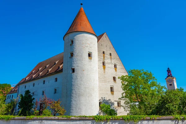 Alman Şehri Ingolstadt Taki New Castle Güneşli Bir Gün — Stok fotoğraf
