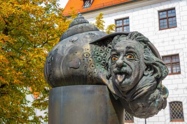 Alman kasabası Ulm 'daki Albert Einstein' ın anısına.