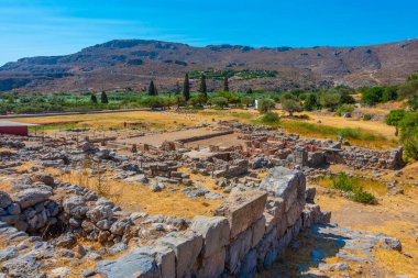 Yunanistan 'ın Girit kentindeki Minoan Zakros Sarayı.