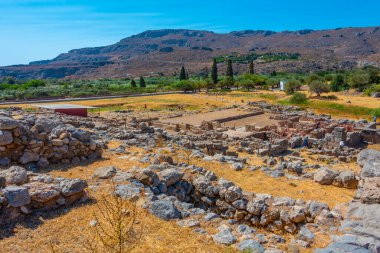 Yunanistan 'ın Girit kentindeki Minoan Zakros Sarayı.