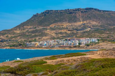 Yunan Adası Girit 'teki Dionysos Otantik Tatil Köyü.