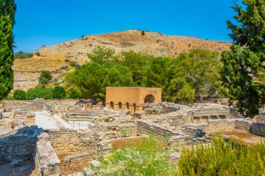 Odeon at Archaeological Site of Gortyna at Crete, Greece. clipart