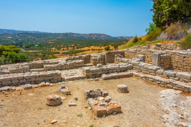 Yunan Adası Girit 'teki Minos Phaistos Sarayı.