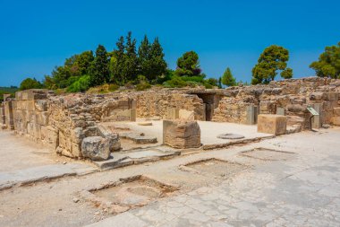 Yunan Adası Girit 'teki Minos Phaistos Sarayı.