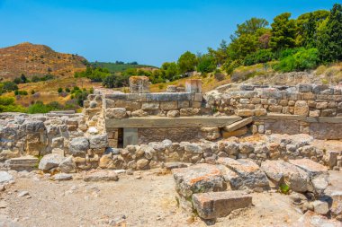 Yunan Adası Girit 'teki Minos Phaistos Sarayı.