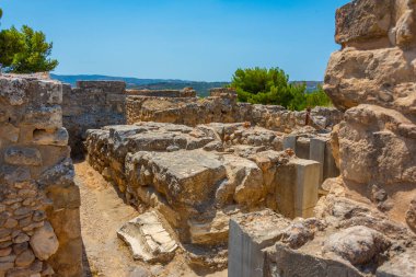 Yunan Adası Girit 'teki Minos Phaistos Sarayı.