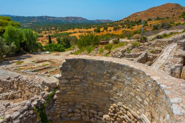 Yunan Adası Girit 'teki Minos Phaistos Sarayı.