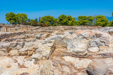 Yunan Adası Girit 'teki Minos Phaistos Sarayı.