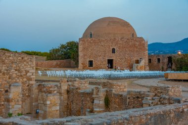 Sultan İbrahim Han Camii Rum kenti Rethimno 'daki Venedik Fortezza Kalesi' nde..