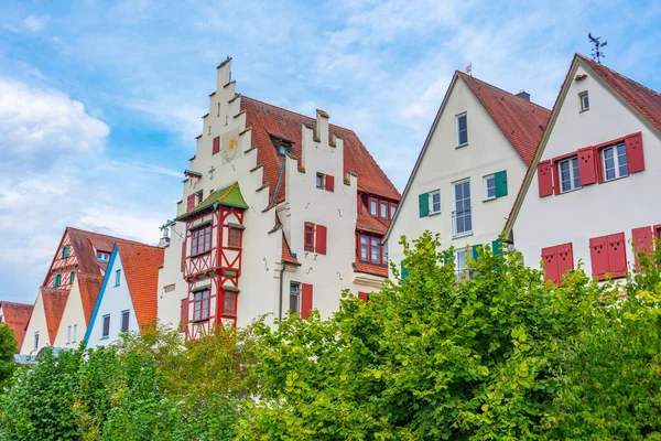 Maisons Historiques Dans Ville Allemande Ulm — Photo