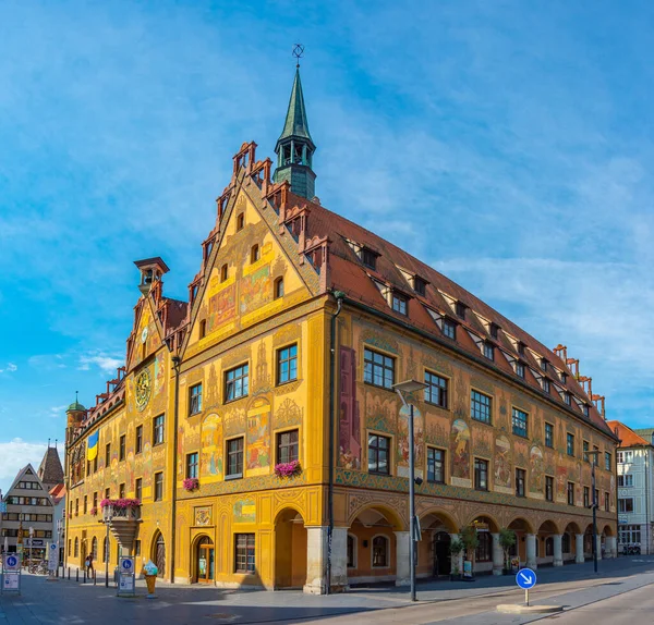 Németországi Ulm Városháza Színes Épülete — Stock Fotó