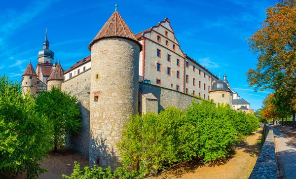 Almanya Nın Wurzburg Kentindeki Marienberg Kalesinin Kuleleri — Stok fotoğraf