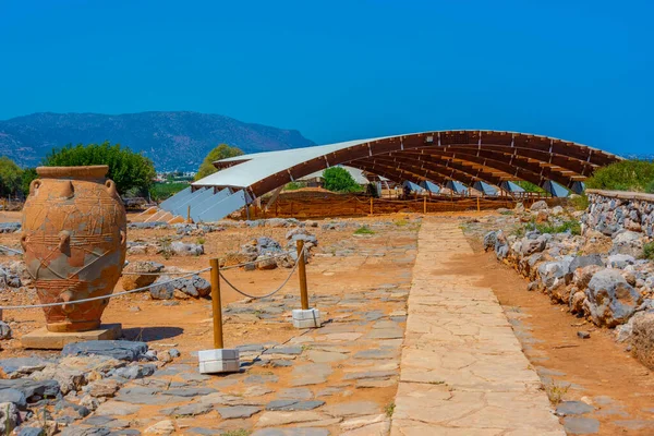 Rovine Palazzo Malia Sito Archeologico Sull Isola Creta Grecia — Foto Stock