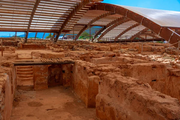 Romok Malia Palace Régészeti Helyszín Kréta Sziget Görögországban — Stock Fotó