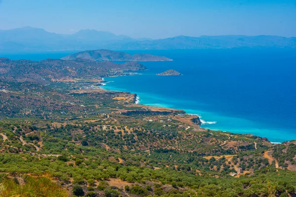 Blick Auf Die Mirabello Bucht Auf Der Griechischen Insel Kreta — Stockfoto
