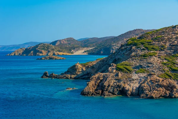Klippiga Landskap Grekiska Kreta — Stockfoto