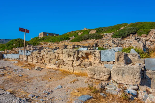 Ruines Ville Antique Itanos Sur Île Grecque Crète — Photo