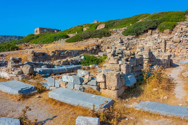 stock image Ruins of ancient city Itanos at Greek island Crete.