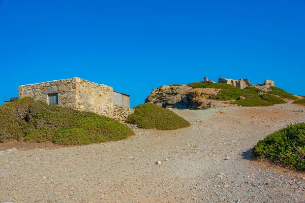 古代都市の遺跡ギリシャ島のイタノスクレタ島 — ストック写真