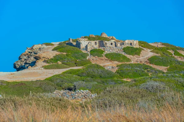 古代都市の遺跡ギリシャ島のイタノスクレタ島 — ストック写真