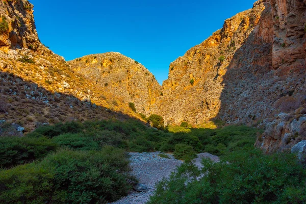 stock image View of Zakros Gorge at Greek island Crete.