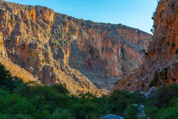 Вид Ущелину Закрос Грецький Острів Крит — стокове фото