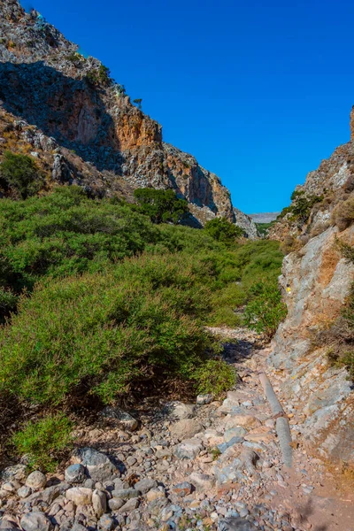 stock image View of Zakros Gorge at Greek island Crete.