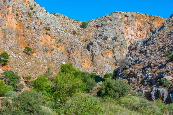 Veduta Della Gola Zakros Sull Isola Greca Creta — Foto Stock