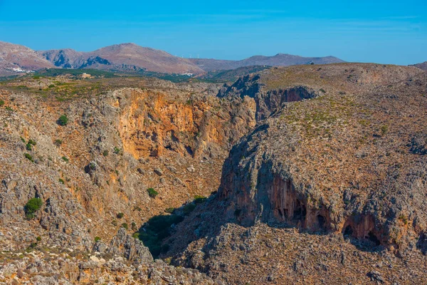 View Zakros Gorge Greek Island Crete — Stock Photo, Image
