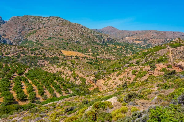 Campo Montañoso Isla Griega Creta — Foto de Stock