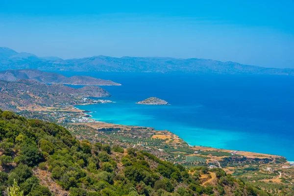 Vista Panoramica Della Baia Mirabello Sull Isola Greca Creta — Foto Stock