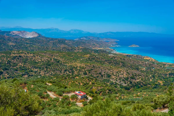 Yunan Adası Girit Teki Mirabello Körfezi Manzarası — Stok fotoğraf