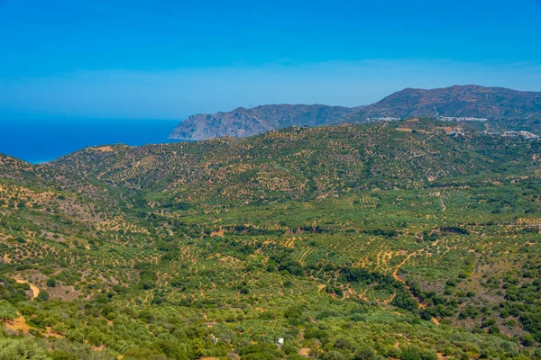 Hilly Countryside Greek Island Crete — Stock Photo, Image