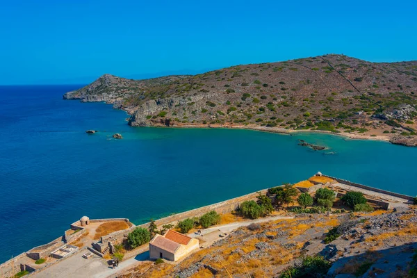 stock image Spinalonga Fortress at Greek island Crete.