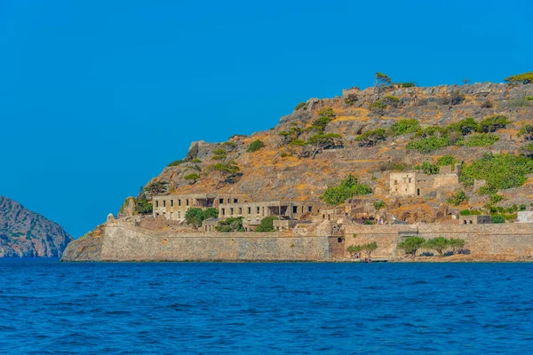 Fortaleza Spinalonga Isla Griega Creta —  Fotos de Stock