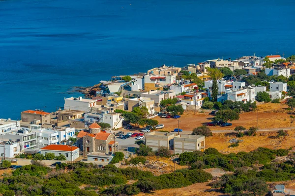 Pobřežní Promenáda Řeckém Městě Plaka — Stock fotografie
