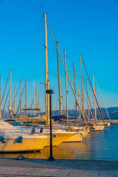 Марина Греческом Порту Агиос Николаос Острове Крит — стоковое фото
