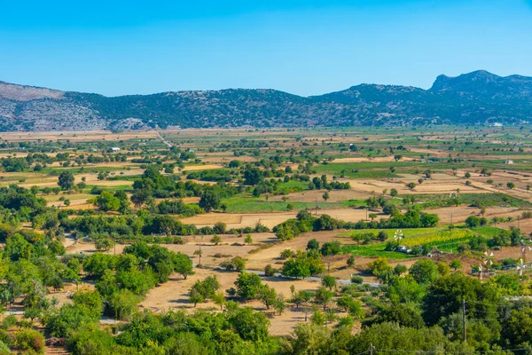Panorama Uitzicht Het Plateau Van Lasithi Het Griekse Eiland Kreta — Stockfoto
