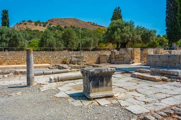 Ruinen Der Archäologischen Stätte Von Gortyna Auf Kreta Griechenland — Stockfoto