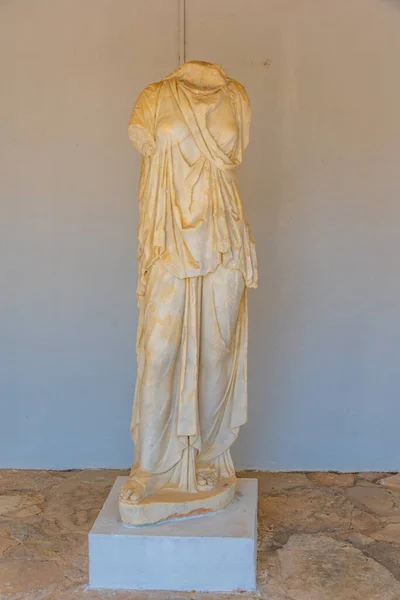 Estatua Sitio Arqueológico Gortyna Creta Grecia —  Fotos de Stock