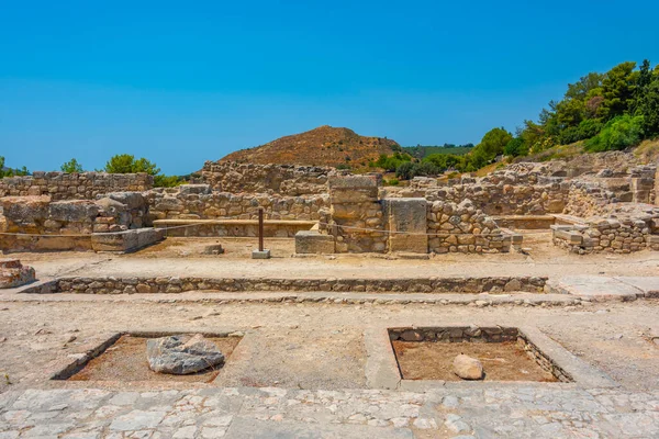 Minojski Pałac Phaistos Greckiej Wyspie Kreta — Zdjęcie stockowe