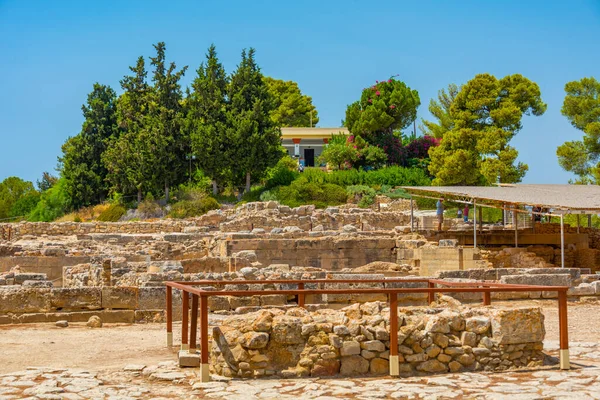 Minoan Palace Phaistos Ilha Grega Creta — Fotografia de Stock