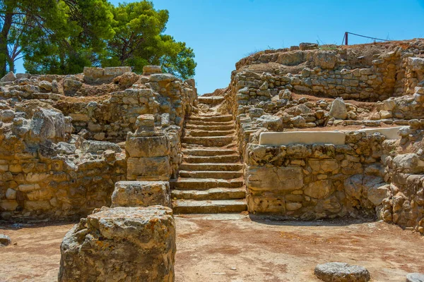 Sítio Arqueológico Agia Triada Ilha Grega Creta — Fotografia de Stock