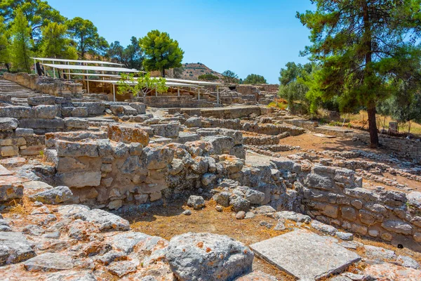 Sítio Arqueológico Agia Triada Ilha Grega Creta — Fotografia de Stock