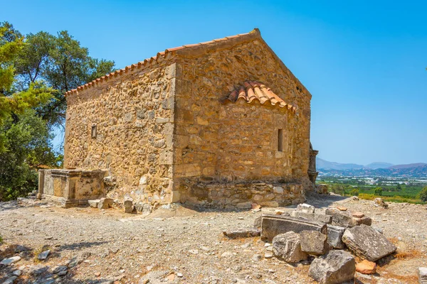 Iglesia San Jorge Sitio Arqueológico Agia Triada Isla Griega Creta —  Fotos de Stock