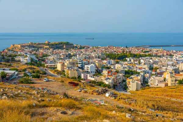 Vista Panorámica Ciudad Griega Rethimno Isla Creta —  Fotos de Stock