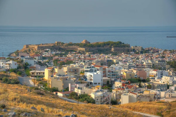 Panorama Pohled Řecké Město Rethimno Ostrově Kréta — Stock fotografie