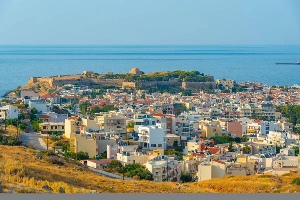 Вид Греческий Городок Ретимно Острове Крит — стоковое фото