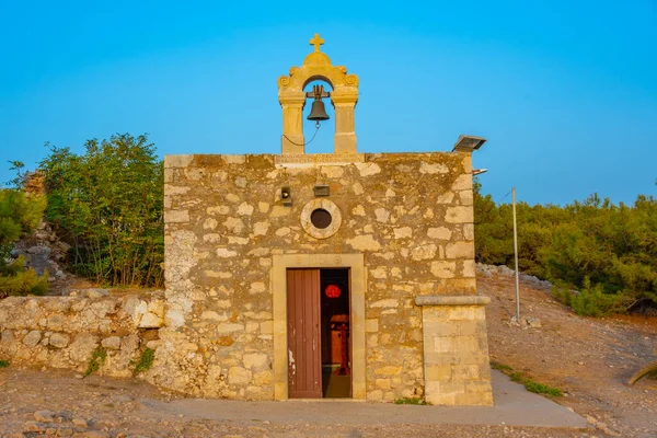 Szent Katalin Templom Velence Fortezza Vára Görög Város Rethimno Kréta — Stock Fotó