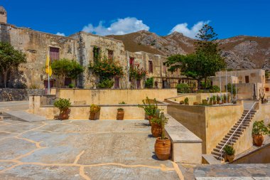 Yunan Adası Girit 'teki Preveli Manastırı Müzesi.